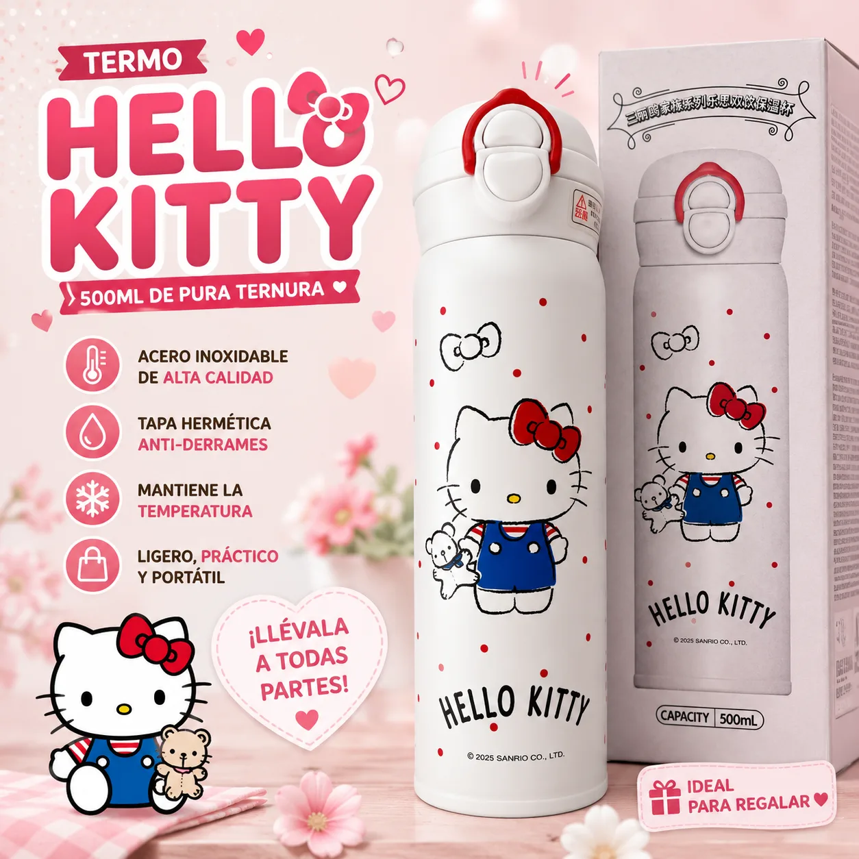 BOTELLA HELLO KITTY DISNEY
