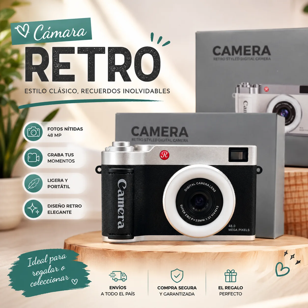 CAMERA RETRO STYLED DIGITAL